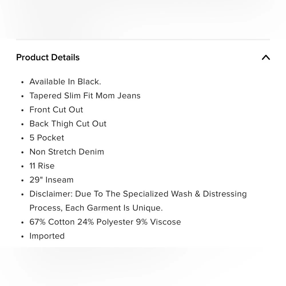 Jaydon Ripped Mom Jeans - Black. Size 0 - Picture 8 of 9